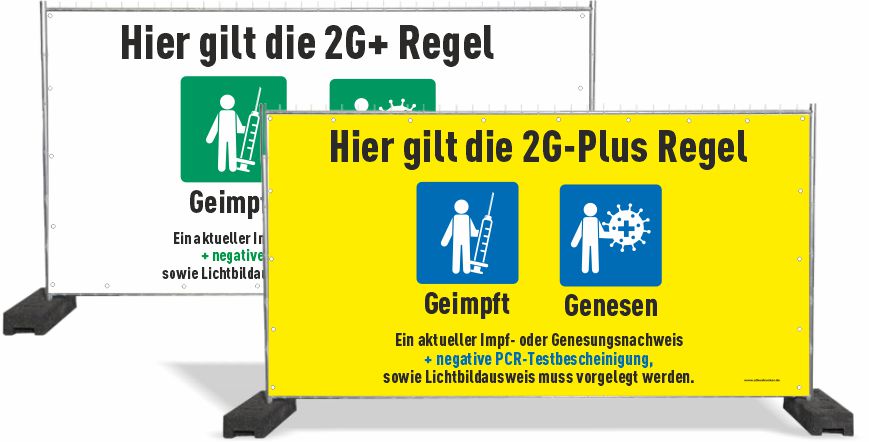 2G+ Hinweisbanner