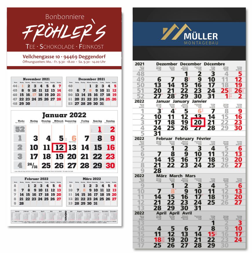 5-Monatskalender 2022 Allesdrucker