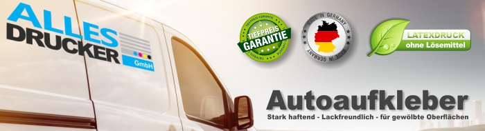 Autoaufkleber bedruckt vom Allesdrucker