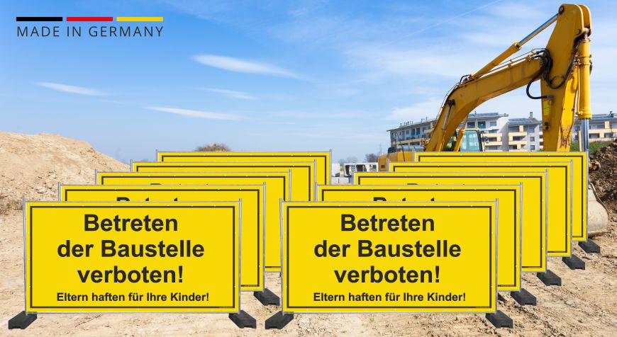 Bauzaunplanen 10er Sparpaket vom Allesdrucker