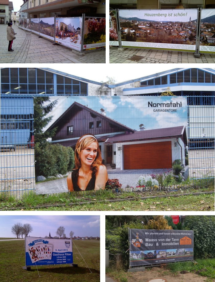 Bauzaunplanen und Bauzaunblenden für Bauzäune an Baustellen