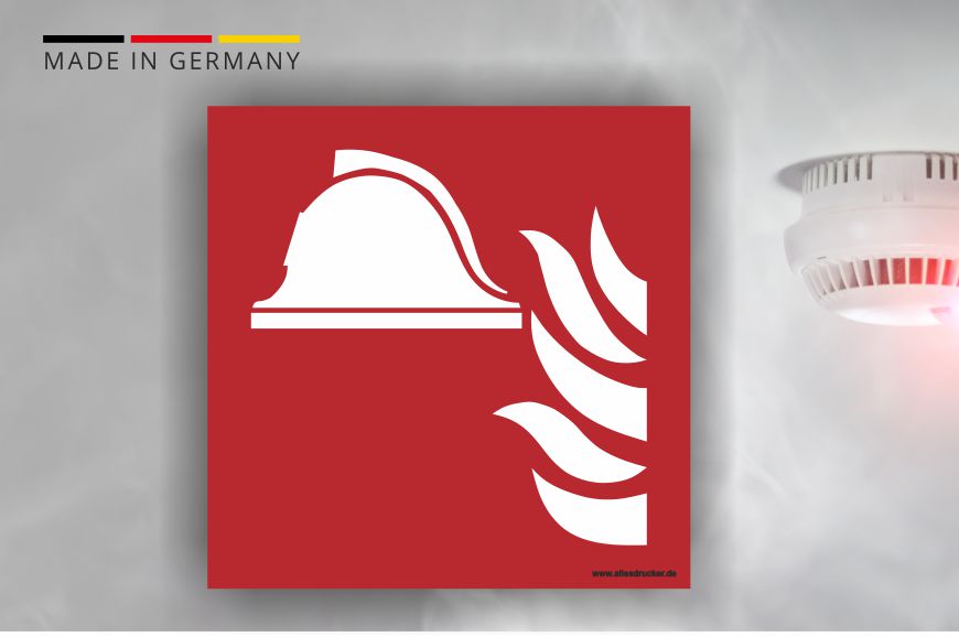 Brandschutzzeichen - Mittel und Geräte zur Brandbekämpfung - nach DIN EN 7010