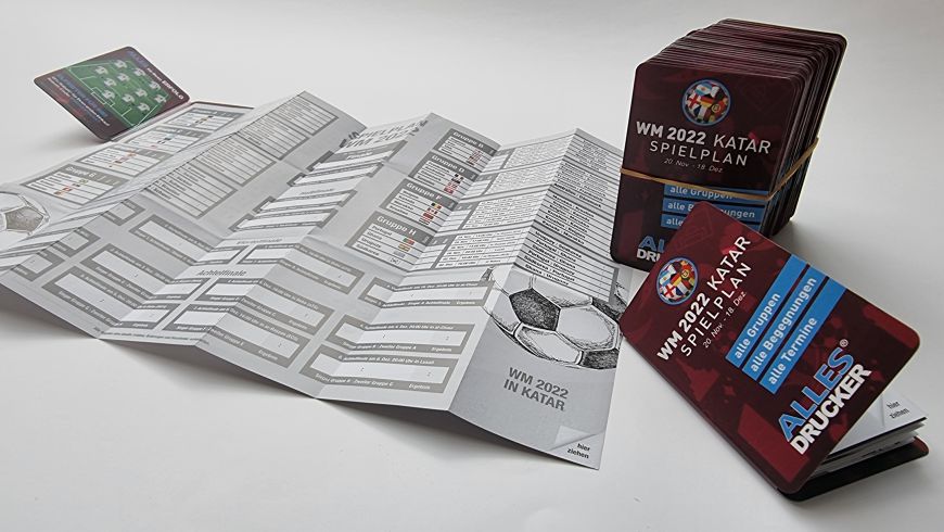 Der Allesdrucker Pocketplaner zur Fussball WM 2022 