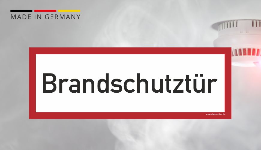 Brandschutzzeichen - Brandschutztür - nach DIN EN 7010