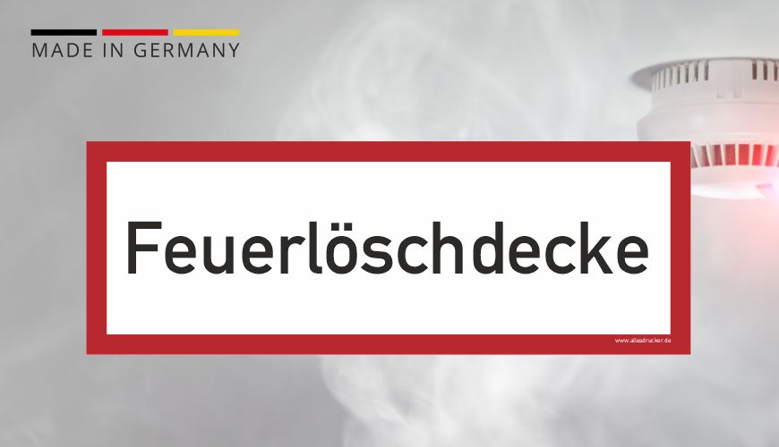 Brandschutzzeichen - Feuerlöschdecke - nach DIN EN 7010