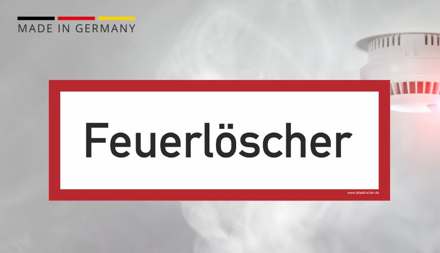 Brandschutzzeichen - Feuerlöscher - nach DIN EN 7010