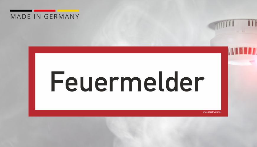 Brandschutzzeichen - Feuermelder - nach DIN EN 7010