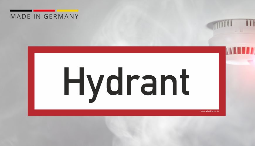 Brandschutzzeichen - Hydrant - nach DIN EN 7010