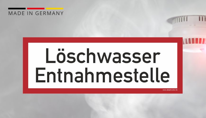 Brandschutzzeichen - Löschwasser Entnahmestelle - nach DIN EN 7010