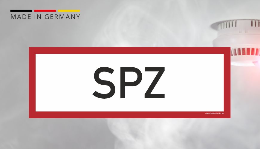 Brandschutzzeichen - SPZ (Sprinklerzentrale) - nach DIN EN 7010