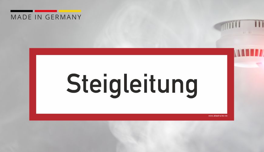 Brandschutzzeichen - Steigleitung - nach DIN EN 7010