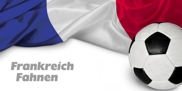 Frankreich Fahne für Fussballfans 
