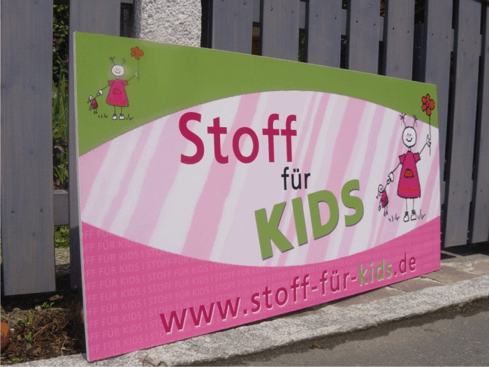 Hart-PVC Werbeschild Beispiel
