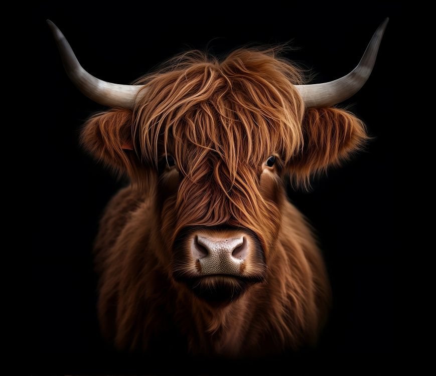 Herdabdeckung Motiv Galloway