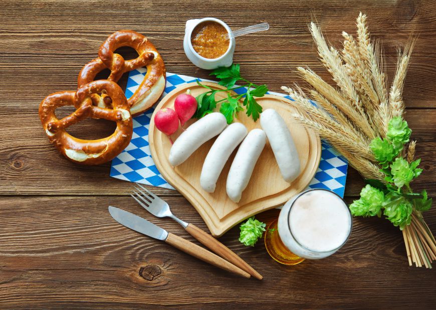 Herdabdeckung Weißwurst