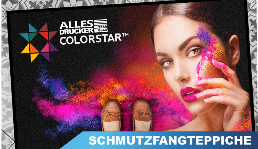 bedruckte Logomatten Colorstar Schmutzfangteppich