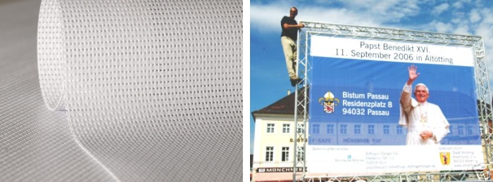 Werbeplane Mesh-Netzplane