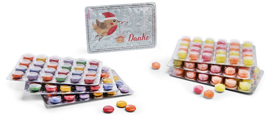 Mini Adventskalender mit Pullmoll Bonbons
