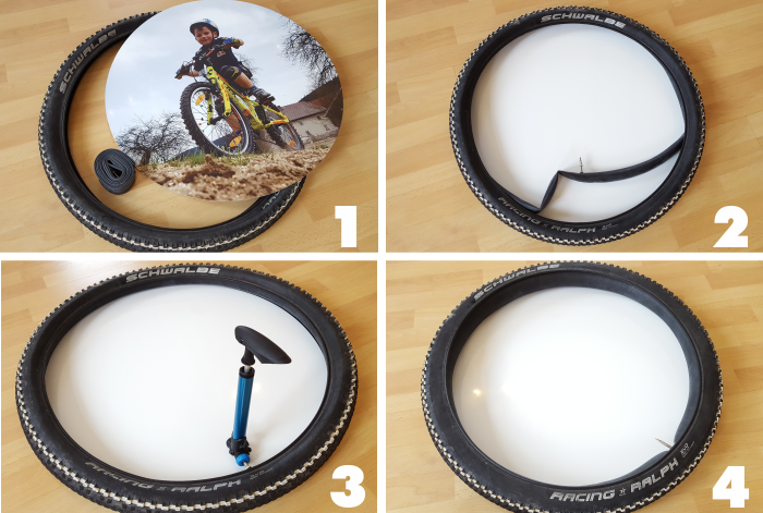 Montagebilder für das Photo-Wheel Recycled