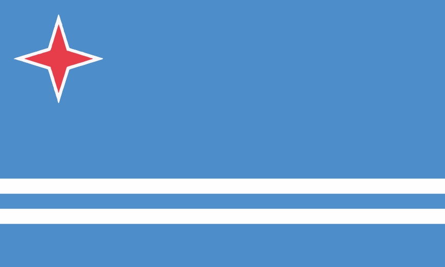 Nationalfahne Aruba