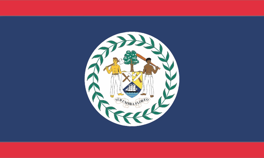Nationalfahne Belize