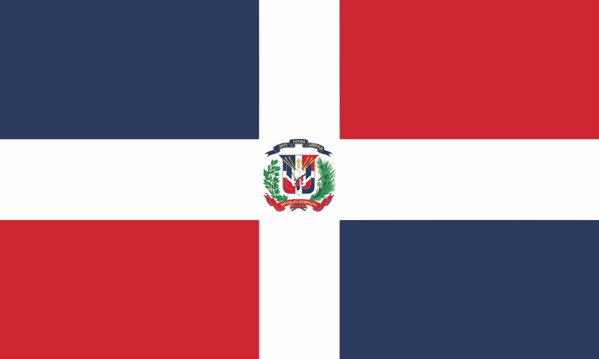 Nationalflagge Dominikanische Republik