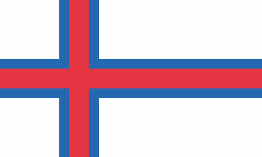 Nationalflagge Färöer Inseln