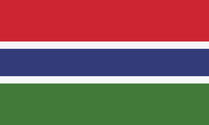 Nationalflagge Gambia