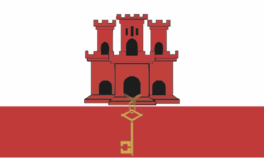 Nationalflagge Gibraltar