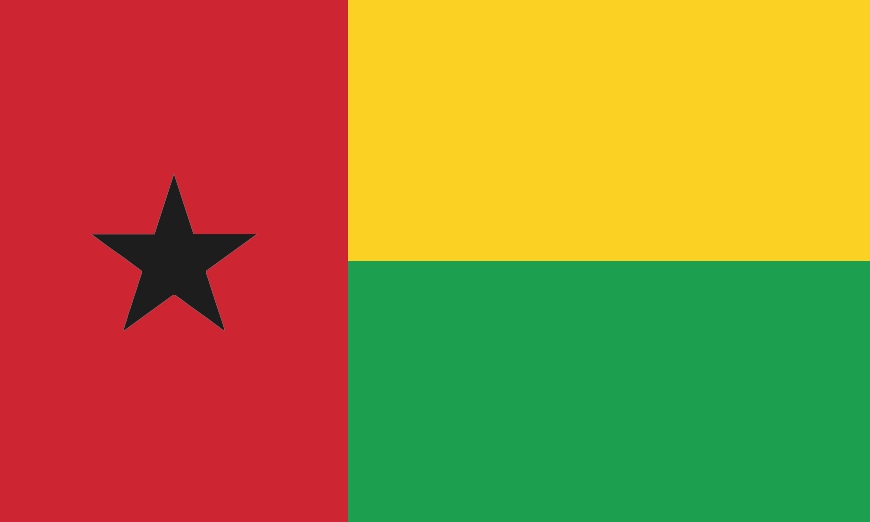 Nationalflagge Guinea-Bissau