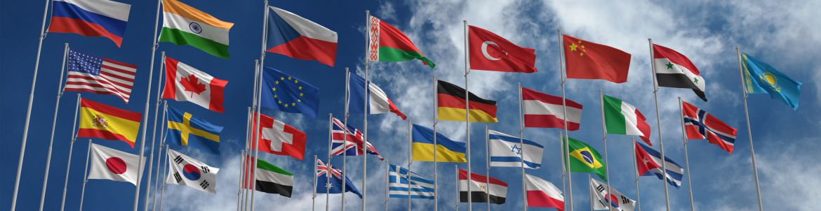 Nationalfahnen und Länderfahnen