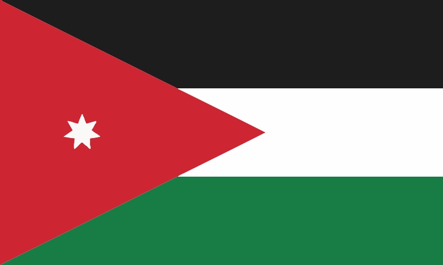 Nationalflagge Jordanien