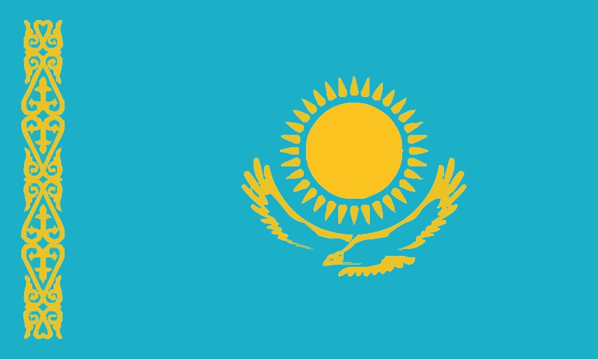 Nationalflagge Kasachstan