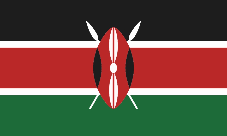 Nationalflagge Kenia