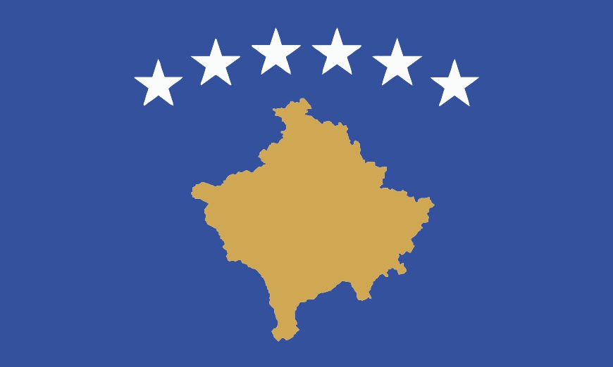 Nationalflagge Kosovo