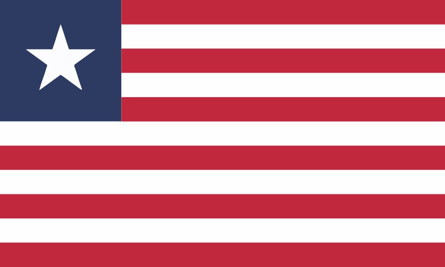 Nationalflagge Liberia