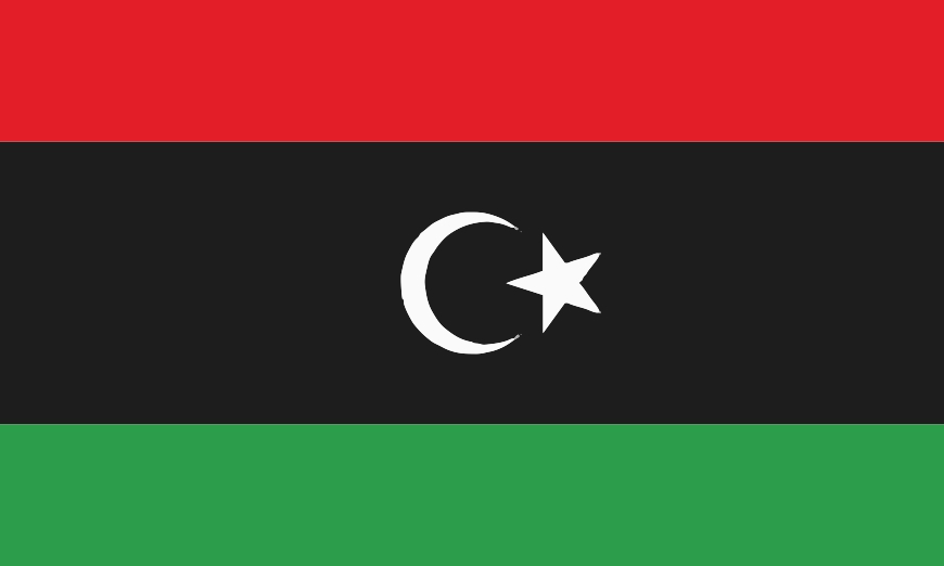 Nationalflagge Libyen