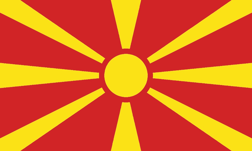 Nationalflagge Mazedonien