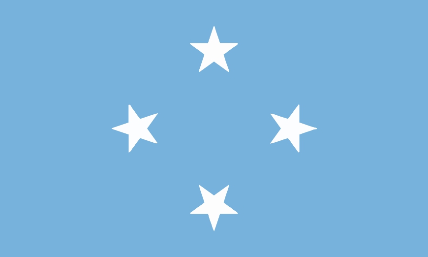 Nationalflagge Mikronesien
