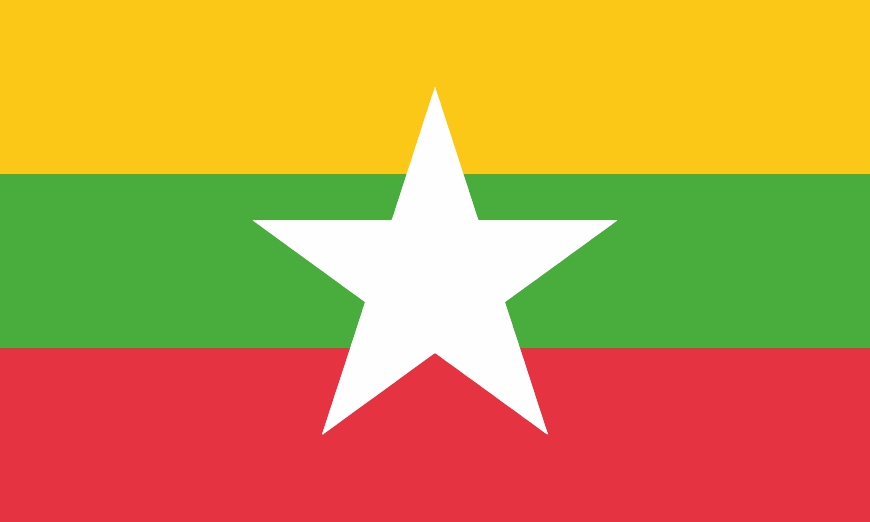 Nationalflagge Myanmar