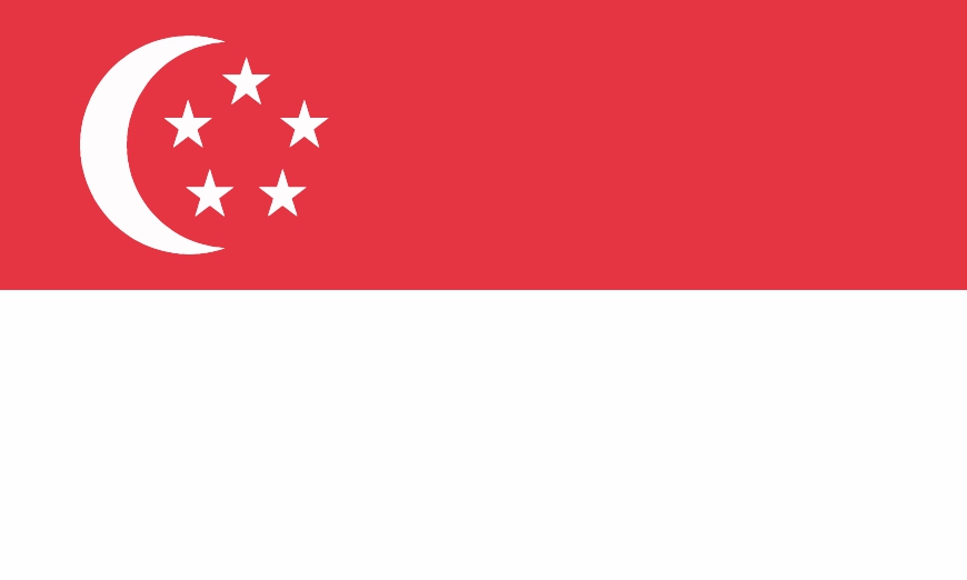 Nationalflagge/Fahne Singapur