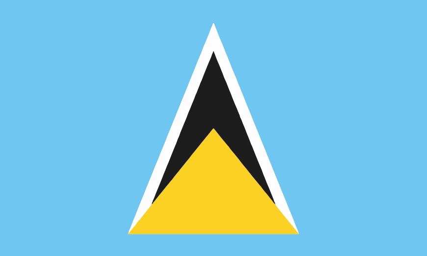 Nationalflagge/Fahne St. Lucia