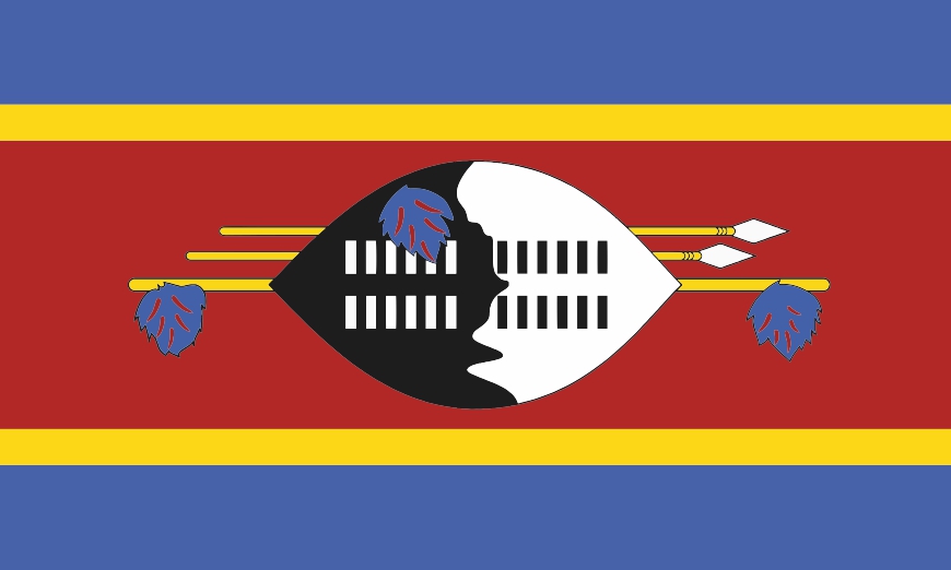 Nationalflagge/Fahne Swasiland
