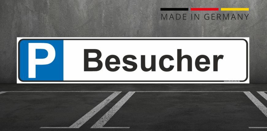 Parkplatzschild - Besucher