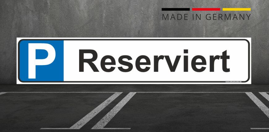 Parkplatzschild - 