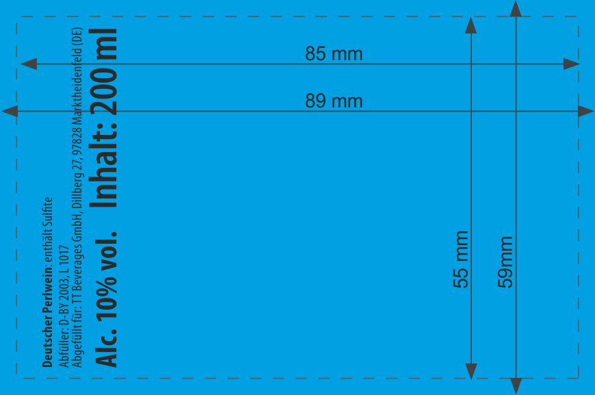 Merkblatt für Piccolo mit Trinkhalm mit Logodruck
