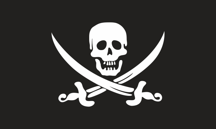 Piraten Fahne Layout