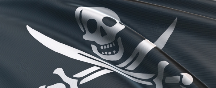 Piratenfahne und Piratenflagge