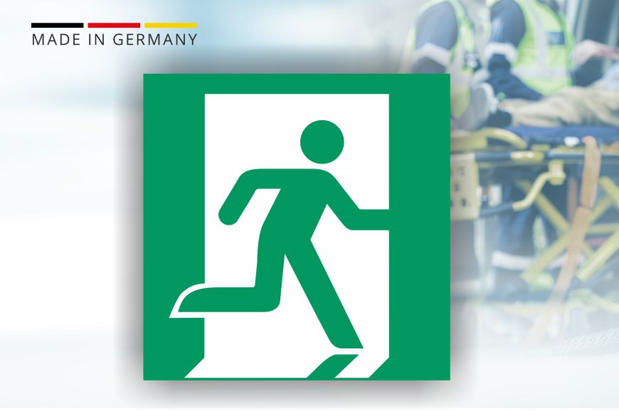 Rettungszeichen - Fluchtweg rechts nach DIN EN 7010