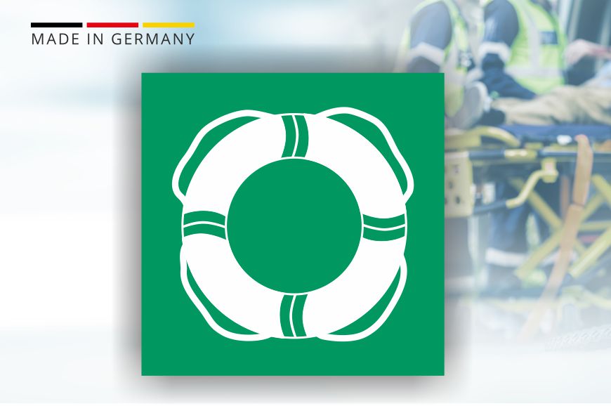 Rettungszeichen -  öffentliche Rettungsausrüstung